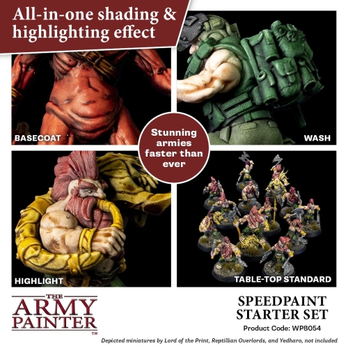 Preview: The Army Painter Speedpaint Starter Set inkl. Farben (g.P. 1L= 227,78€)